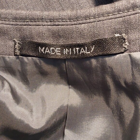 Armani Collezioni Gray Pinstripe Two-Button Wool Sports Coat Blazer Jacket - 42L - Picture 10 of 11